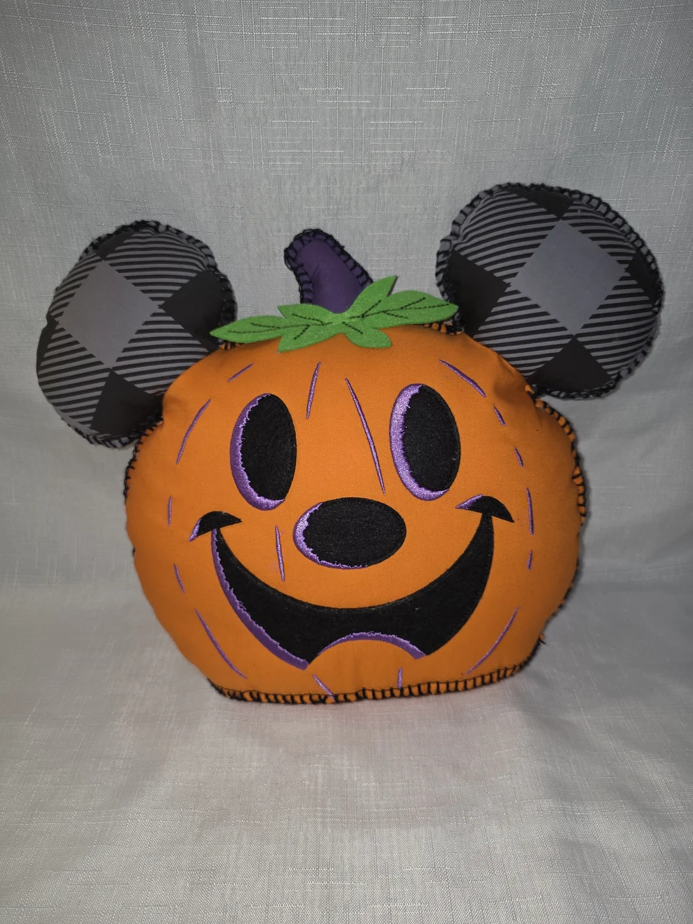 Disney Parks Pumpkin Mickey Head HALLOWEEN Throw Pillow Decor